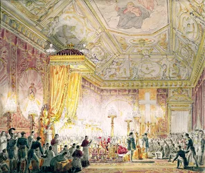 The Chapel of Rest of Louis XVIII (1755-1824) at the Tuileries